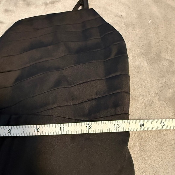 GUESS Black Satin Corset Top Medium NWT Zip Back Bustier - Picture 8 of 13